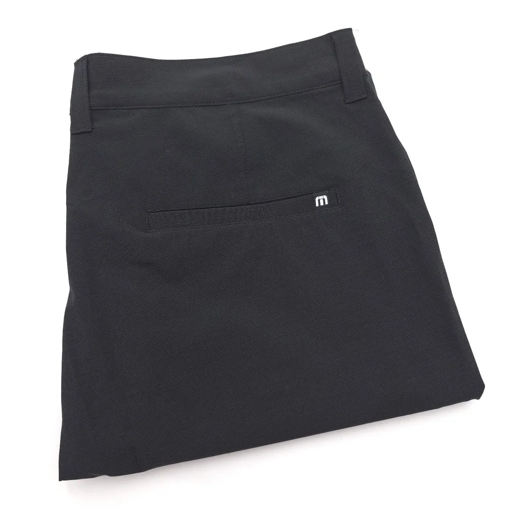 Travis Mathew Mens Sz 34 Beck Shorts Black Performance‎ Golf Lightweight Stretch